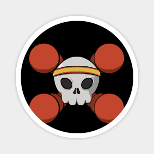 Dodgeball crew Jolly Roger pirate flag (no caption) Magnet